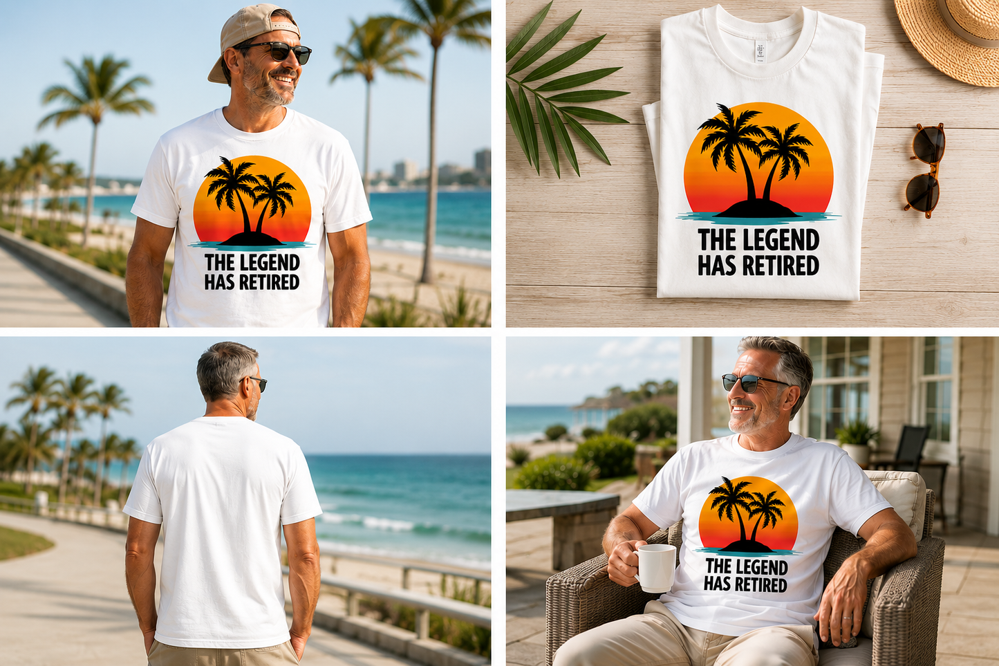 The Legend Has Retired Tropical T- Shirt