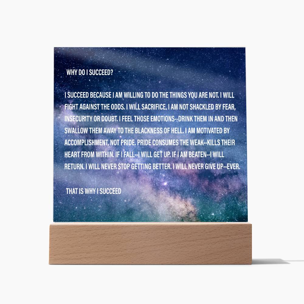 Why I Succeed