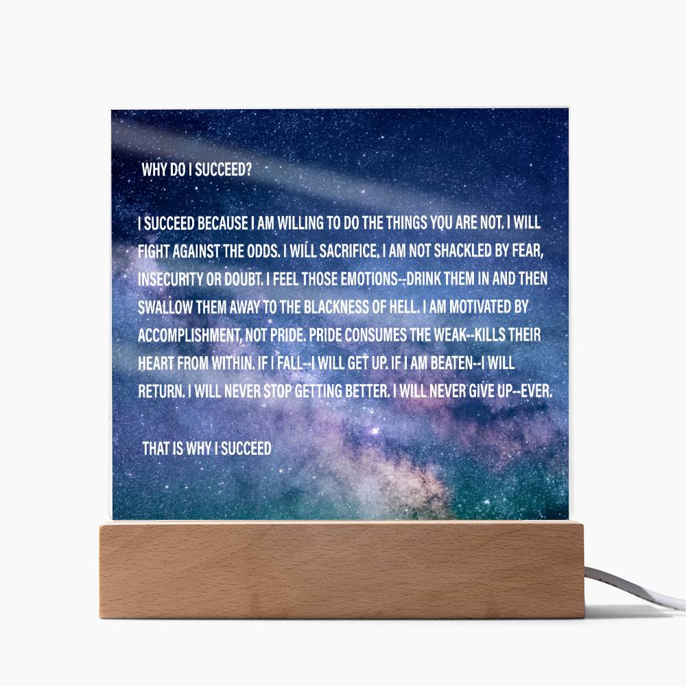 Why I Succeed