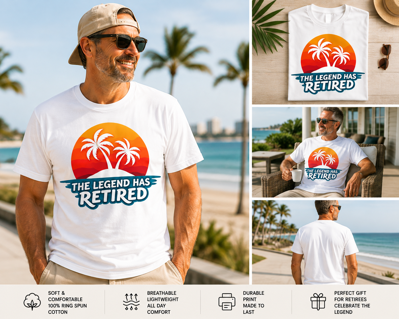 The Legend Has Retired - Retro T-Shirt