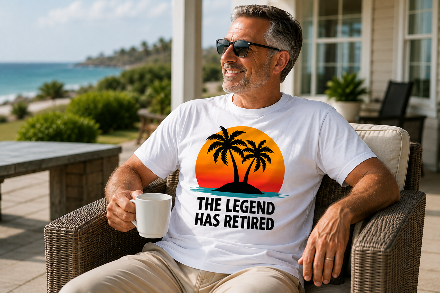 The Legend Has Retired Tropical T- Shirt