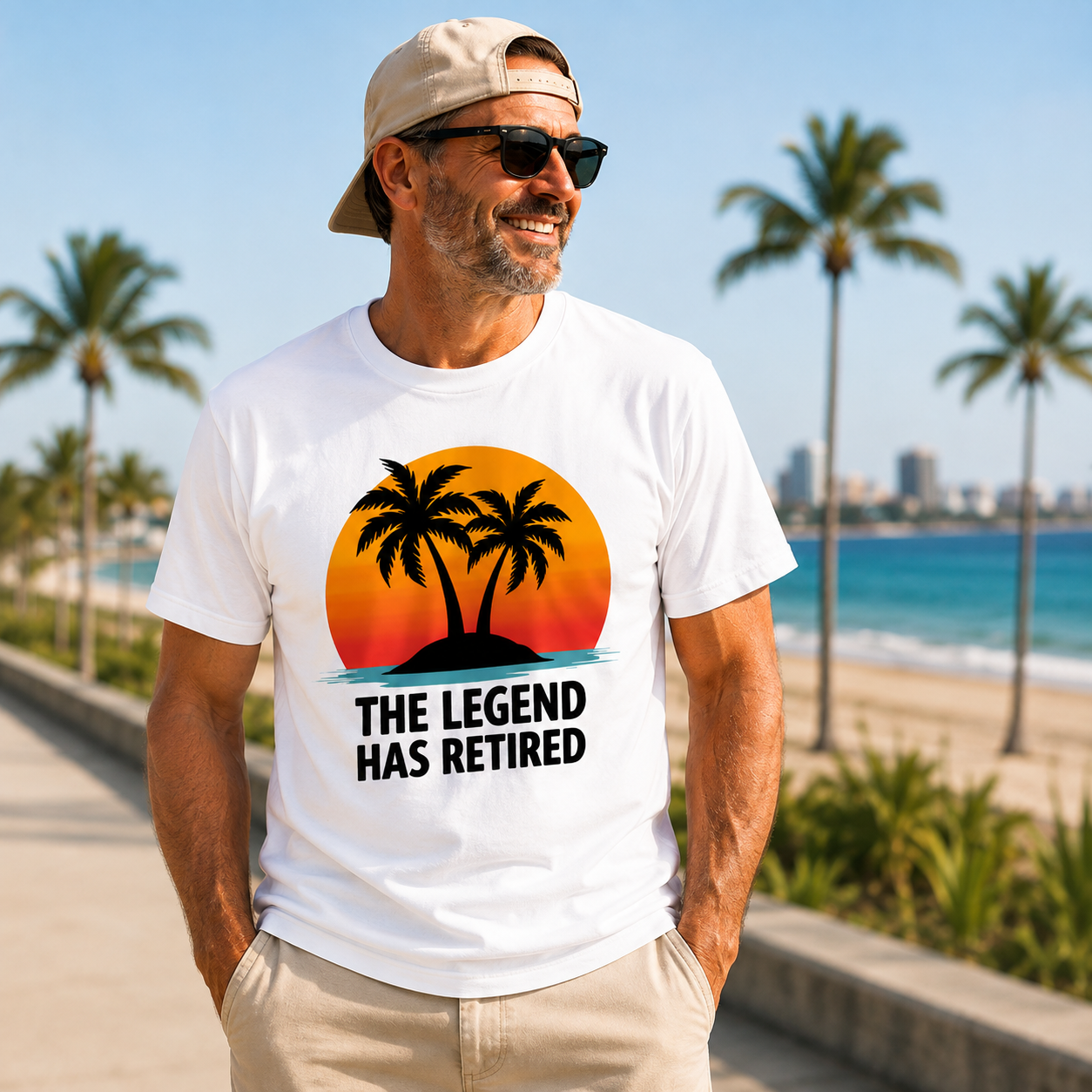 The Legend Has Retired Tropical T- Shirt
